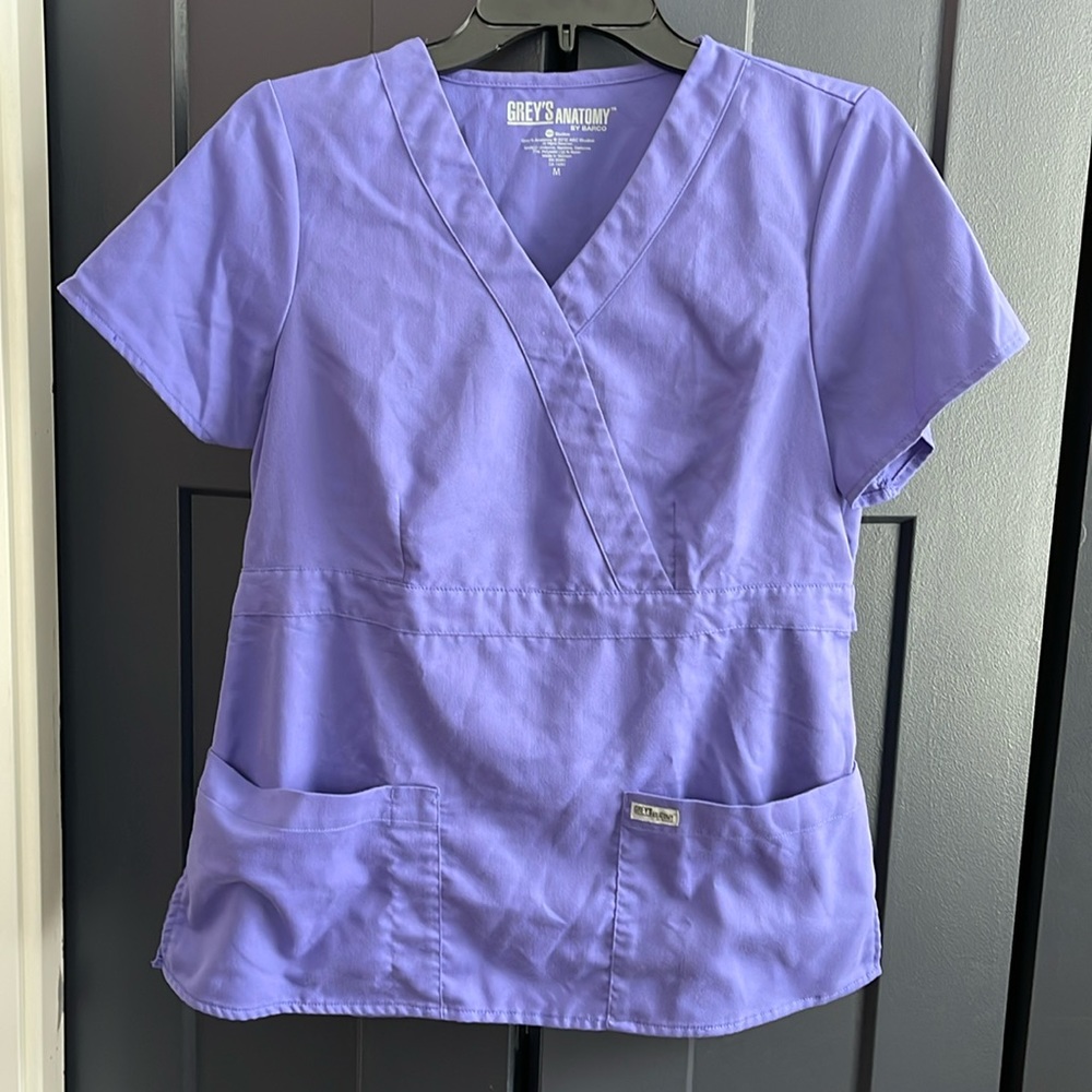 Purple Grey’s Anatomy Scrub Top